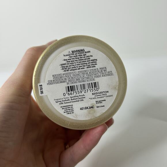 Bath & Body Works BRIDGERTON Diamond Of The Season Single Wick Candle 8oz - Picture 4 of 5